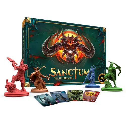 sanctum boite et figurines du jeu